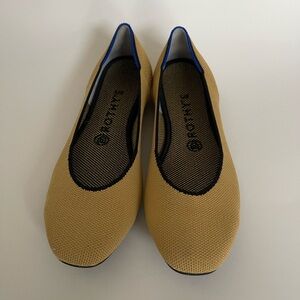Rothy’s Square Toe Yellow 8.5 Flats